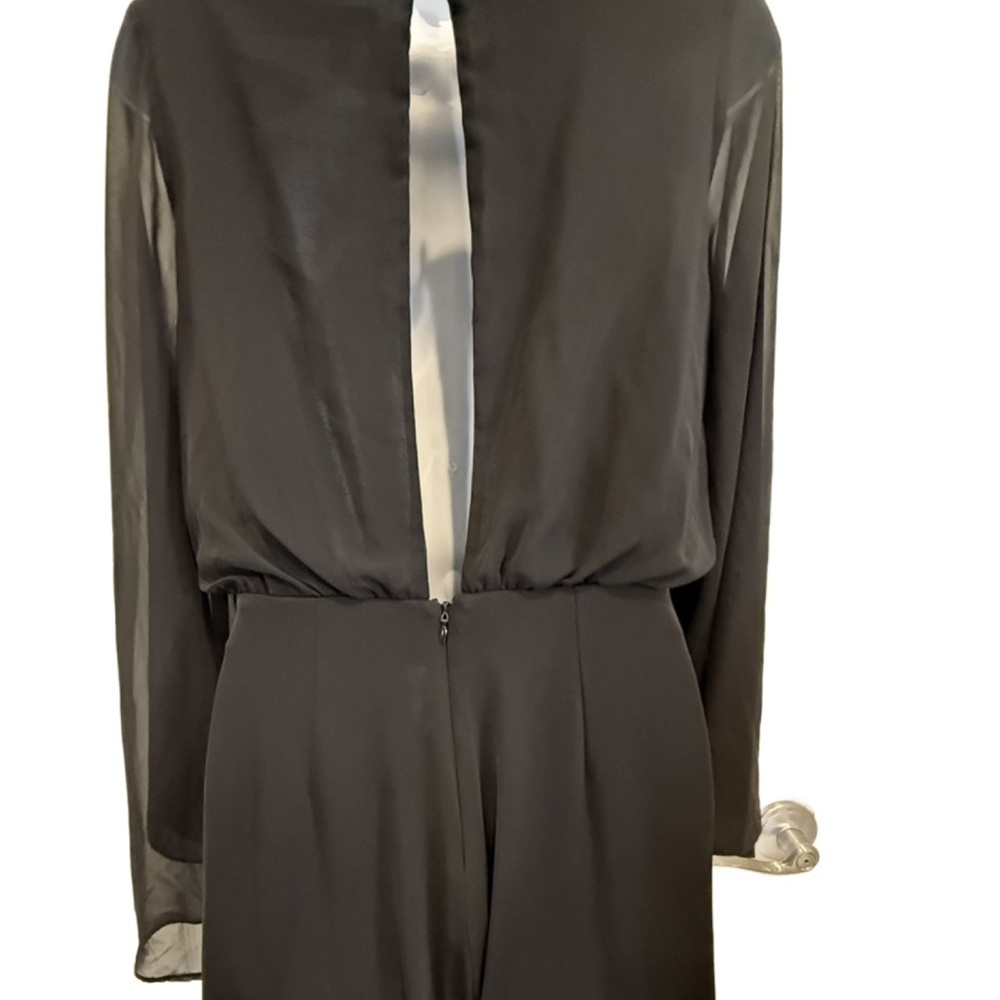 Top shop Elegant Black Sheer Romper. Size 6. - Picture 5 of 9